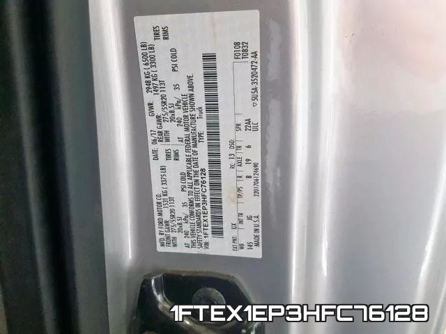 1FTEX1EP3HFC76128 фото 2