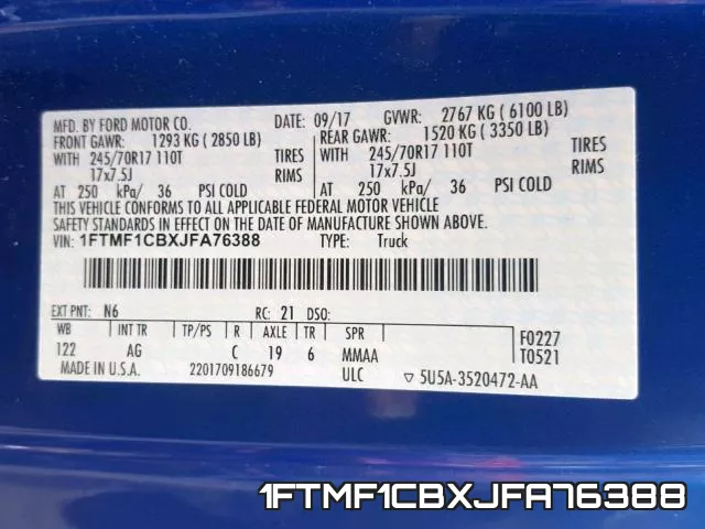 1FTMF1CBXJFA76388 фото 2