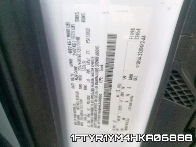 1FTYR1YM4HKA06888 фото 2