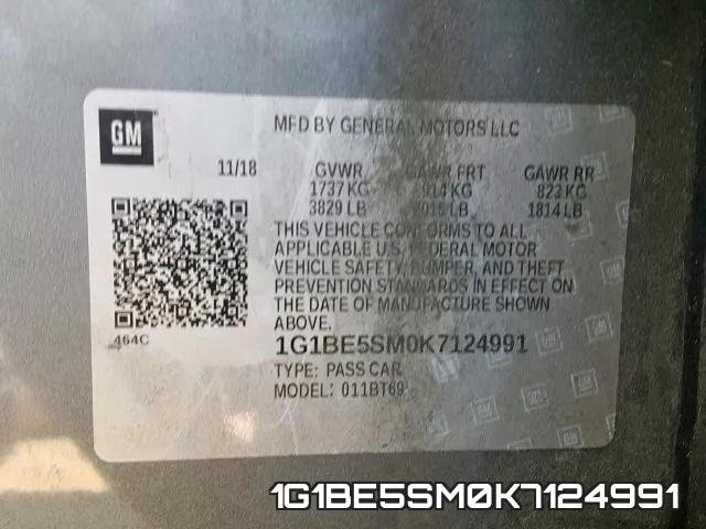 1G1BE5SM0K7124991 фото 2
