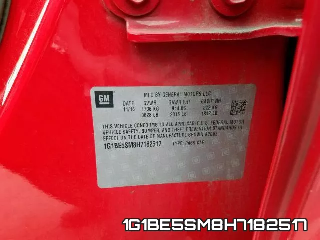1G1BE5SM8H7182517 фото 2