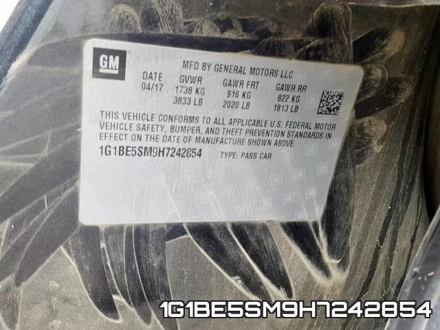 1G1BE5SM9H7242854 фото 2