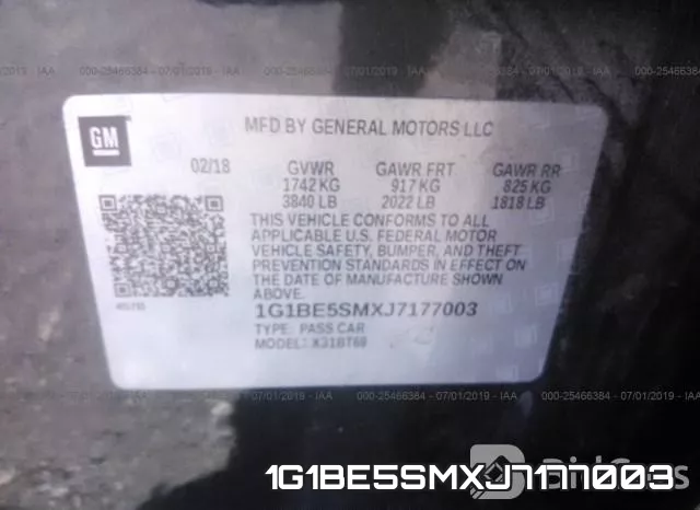 1G1BE5SMXJ7177003 фото 10