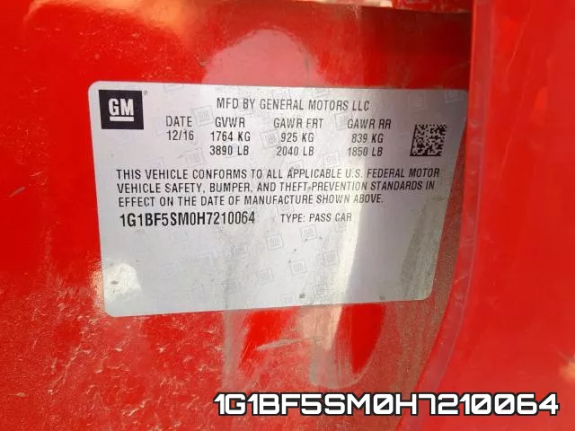1G1BF5SM0H7210064 фото 2