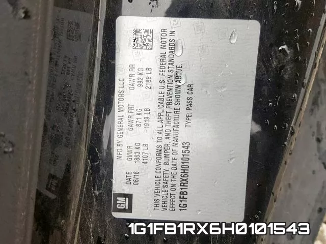 1G1FB1RX6H0101543 фото 2