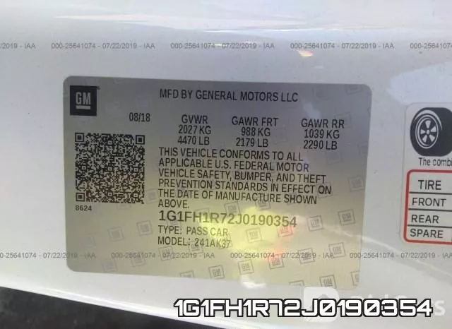 1G1FH1R72J0190354 фото 10