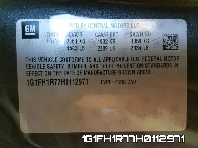 1G1FH1R77H0112971 фото 2