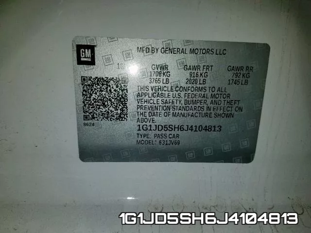 1G1JD5SH6J4104813 фото 2