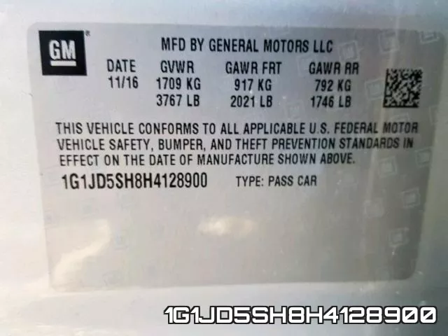 1G1JD5SH8H4128900 фото 2