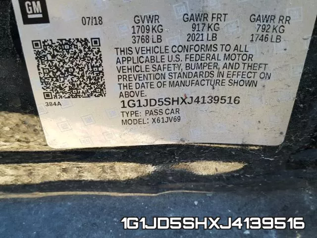 1G1JD5SHXJ4139516 фото 2