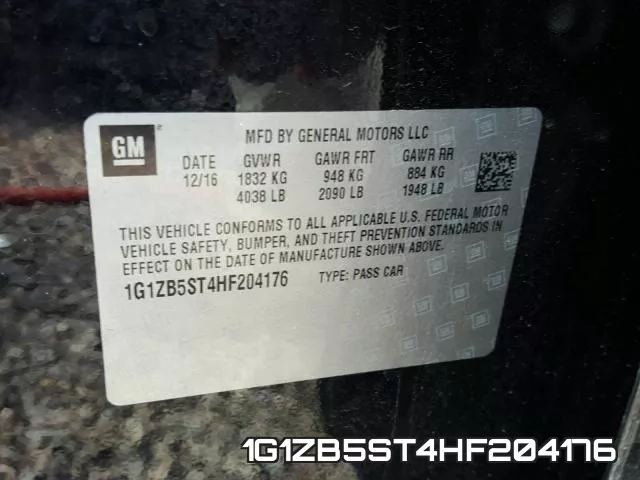 1G1ZB5ST4HF204176 фото 2