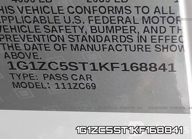 1G1ZC5ST1KF168841 фото 10