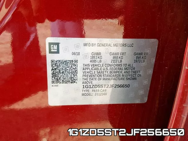 1G1ZD5ST2JF256650 фото 2