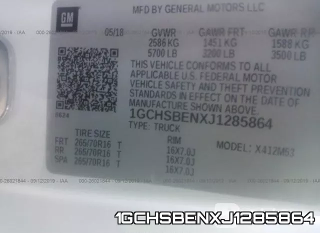 1GCHSBENXJ1285864 фото 10