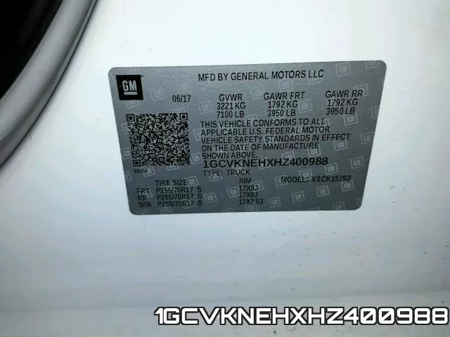1GCVKNEHXHZ400988 фото 2