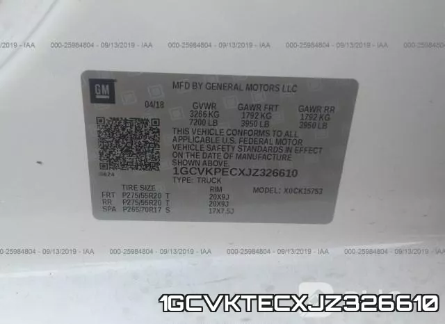1GCVKTECXJZ326610 фото 10
