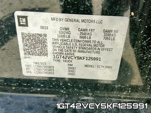 1GT42VCY5KF125991 фото 2