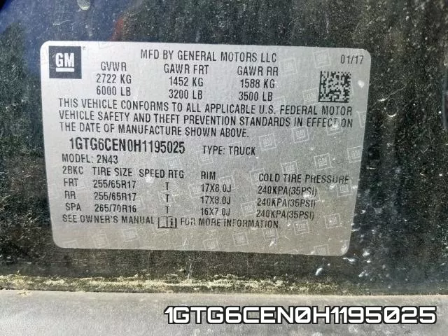 1GTG6CEN0H1195025 фото 2