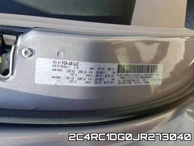 2C4RC1DG0JR273040 фото 2