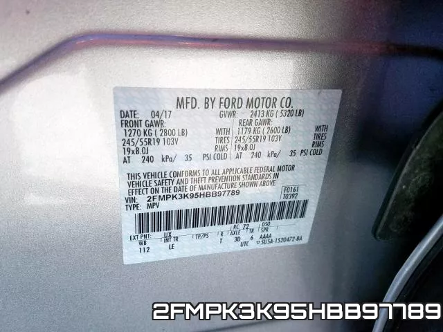 2FMPK3K95HBB97789 фото 2