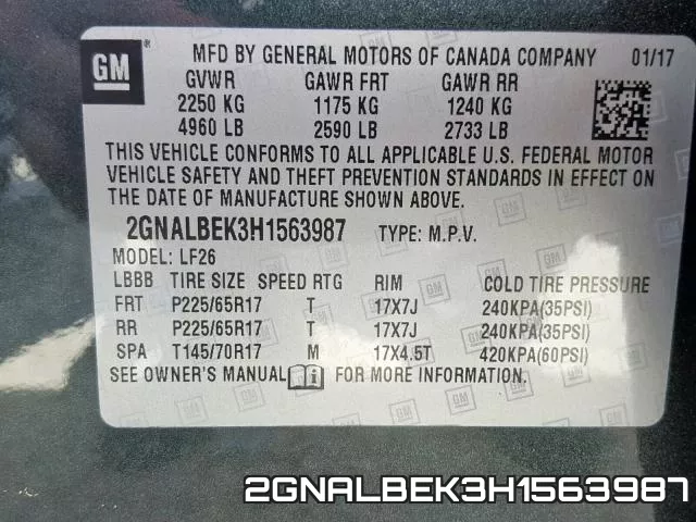 2GNALBEK3H1563987 фото 2