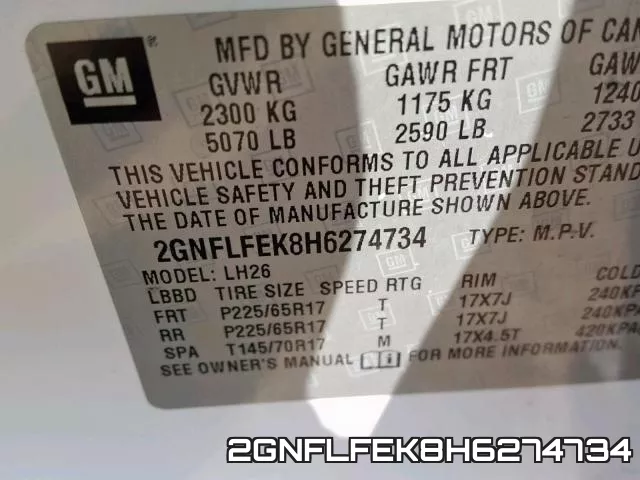 2GNFLFEK8H6274734 фото 2