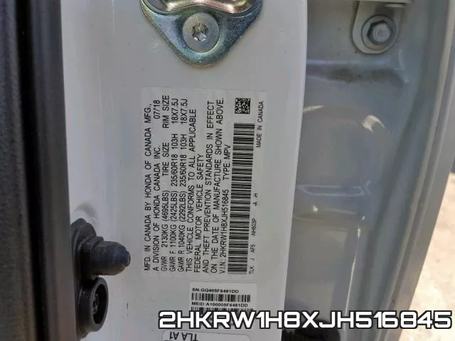 2HKRW1H8XJH516845 фото 2