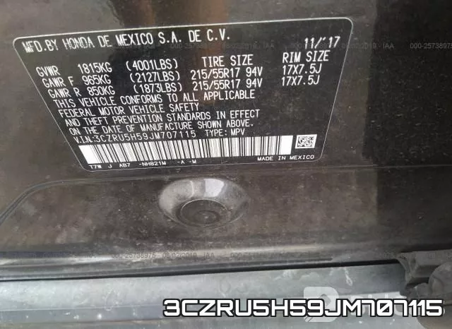 3CZRU5H59JM707115 фото 10