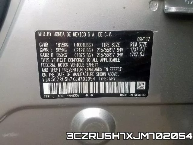 3CZRU5H7XJM702054 фото 2