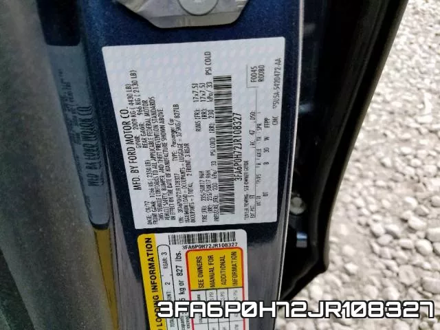 3FA6P0H72JR108327 фото 2