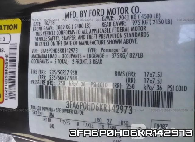 3FA6P0HD6KR142973 фото 10