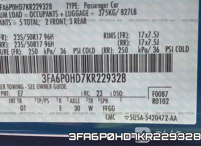 3FA6P0HD7KR229328 фото 10