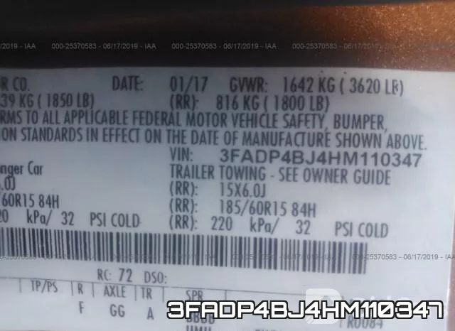 3FADP4BJ4HM110347 фото 10