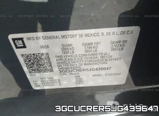 3GCUCRER5JG439647 фото 10