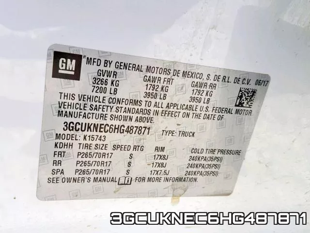 3GCUKNEC6HG487871 фото 2