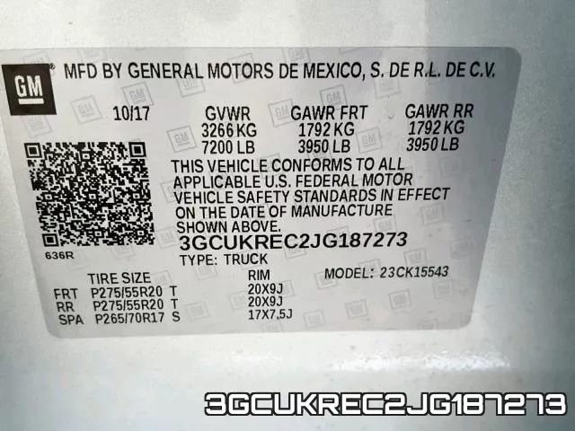 3GCUKREC2JG187273 фото 2
