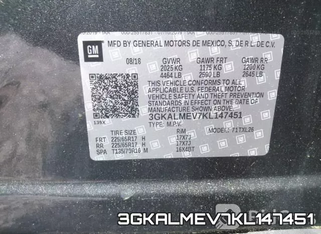 3GKALMEV7KL147451 фото 10
