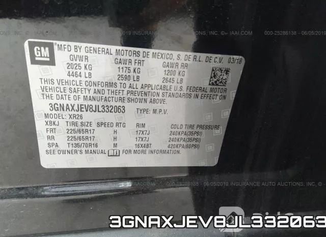 3GNAXJEV8JL332063 фото 10