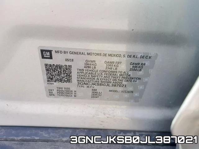 3GNCJKSB0JL387021 фото 2