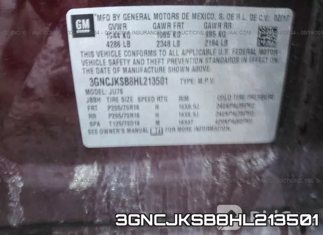 3GNCJKSB8HL213501 фото 10