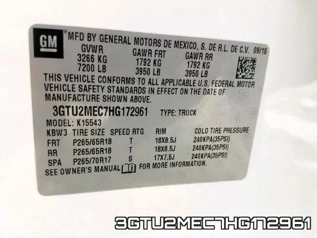 3GTU2MEC7HG172961 фото 2