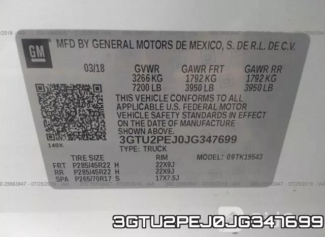 3GTU2PEJ0JG347699 фото 10