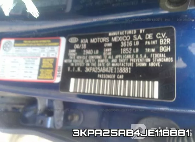3KPA25AB4JE118881 фото 10
