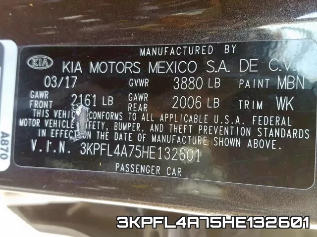 3KPFL4A75HE132601 фото 2