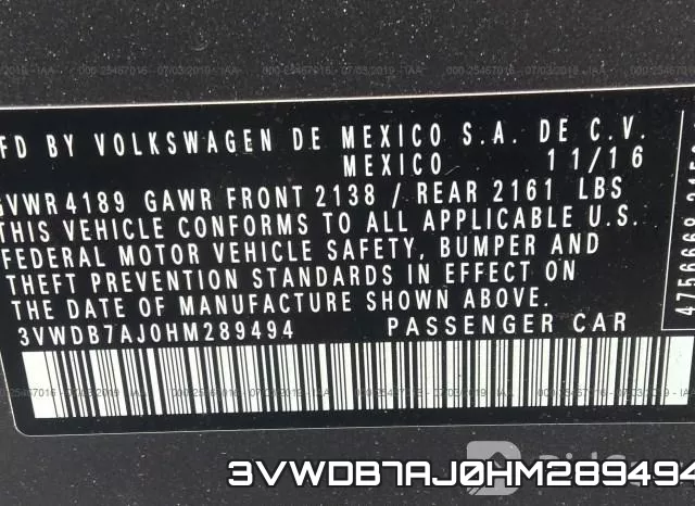 3VWDB7AJ0HM289494 фото 10