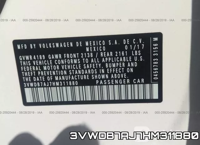 3VWDB7AJ7HM311880 фото 10