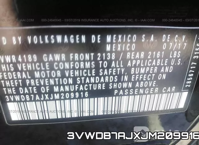 3VWDB7AJXJM209916 фото 10
