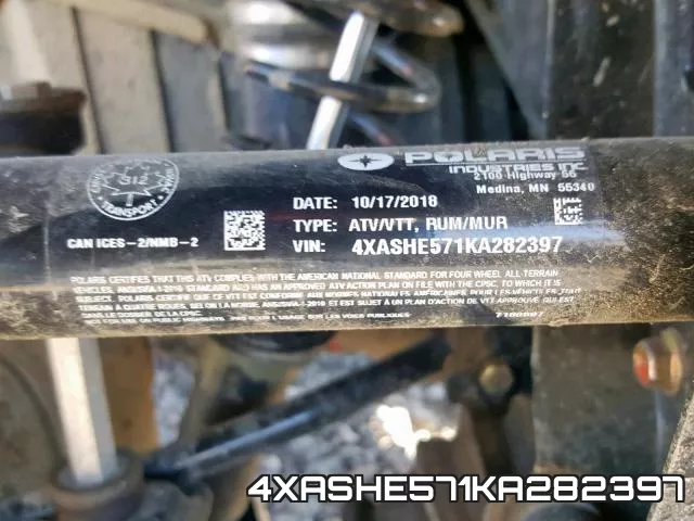 4XASHE571KA282397 фото 2