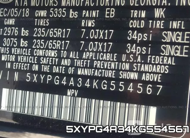 5XYPG4A34KG554567 фото 10