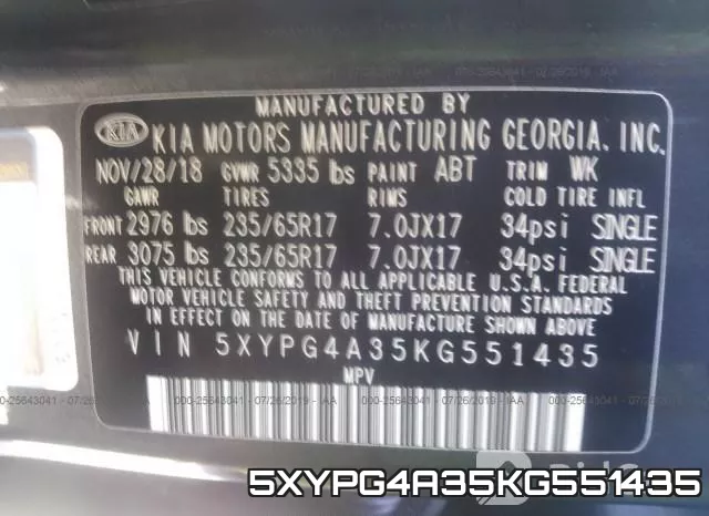 5XYPG4A35KG551435 фото 10